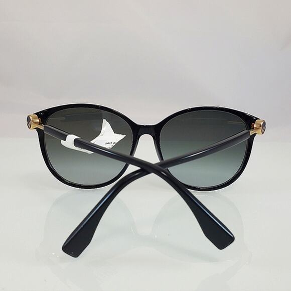 NWT$325 FENDI FF Black Grey Shaded Round 0412/S 203274 (807 9O) 58mm Sunglasses main image 13
